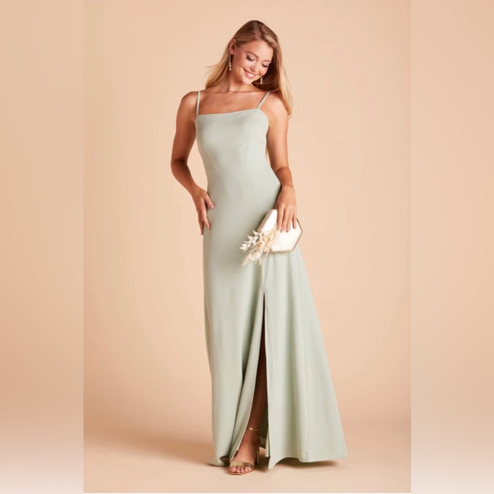 Sage green bridesmaid dress